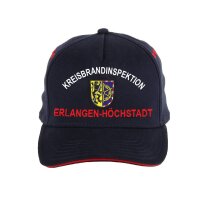 SCHIRMKAPPE Kreisbrandinspektion, schwarzblau/rot - mit...