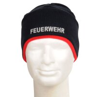 WINTERMÜTZE, schwarzblau/rot